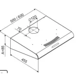 OPERIS TANTE 60 inox szabadonálló páraelszívó