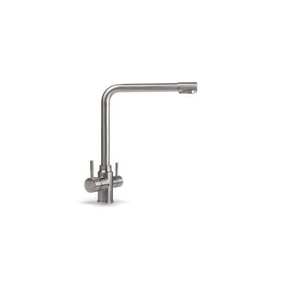 3 WAY víztisztítós csapelep, inox