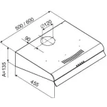OPERIS NOVENTA 60 fekete szabadonálló páraelszívó