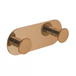 LAVEO MIRI dupla akasztó (40x107x20 mm) rose gold, rögzítő csavarral és ragasztóval