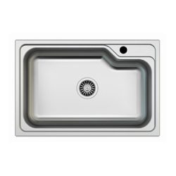 AS-91S prémium inox mosogató SZIFONNAL