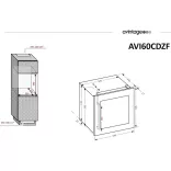 Avintage Borhűtő AVI63CSZF beépíthető, 33 palack
