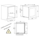 Avintage Borhűtő AVI72PLATINUM pult alá építhető, 29 palack