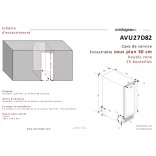 Avintage Borhűtő AVU27D82 pult alá építhető és szabadonálló, 25 palack
