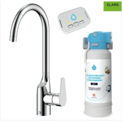 Laveo CLARO álló króm csatpelep, AMII víztisztítóval