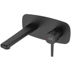 LAVEO POLA rejtett fali mosdócsap, fekete