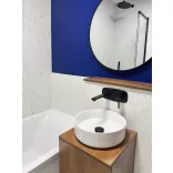 LAVEO POLA rejtett fali mosdócsap, fekete