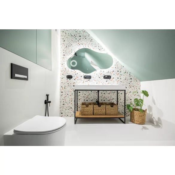 LAVEO POLA rejtett bidécsap zuhanyszettel, fekete