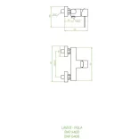 LAVEO POLA falra szerelhető zuhanycsap zuhanyszettel, fekete