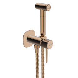 LAVEO POLA rejtett fali bidécsap zuhanyszettel, rose gold