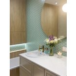 LAVEO POLA álló mosdócsap leeresztővel, arany