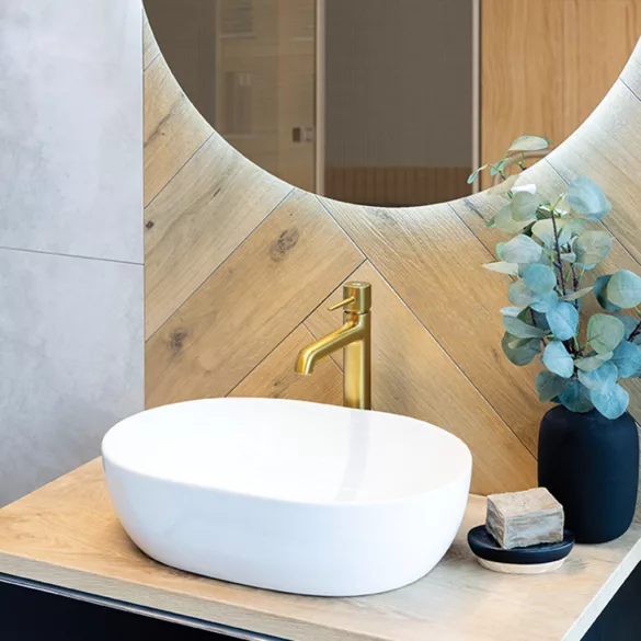 LAVEO POLA magas mosdócsap, arany