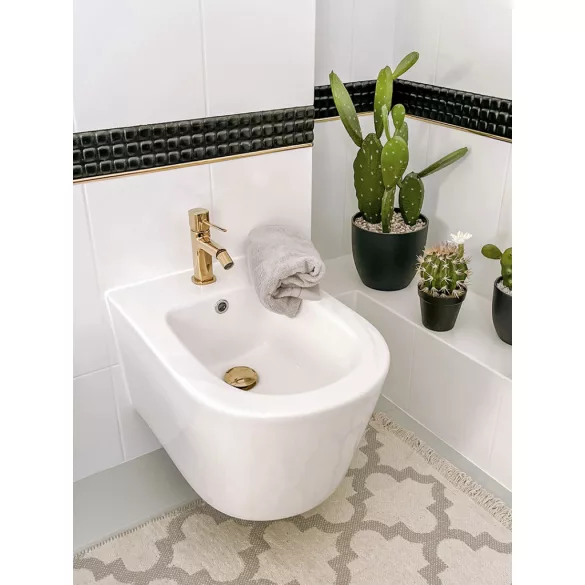 LAVEO POLA álló bidécsap leeresztővel, arany