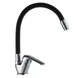 LAVEO ELZA F álló csaptelep rugalmas tömlővel, fekete/króm