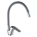 LAVEO ELZA F álló csaptelep rugalmas tömlővel, szürke/króm