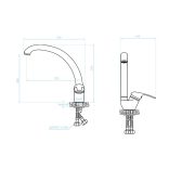 LAVEO INGA álló csaptelep, króm K.