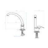 LAVEO INGA álló csaptelep, bézs K.