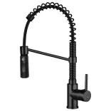 LAVEO SERPEN rugós zuhanyváltós matt fekete csaptelep