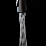 LAVEO SERPEN rugós zuhanyváltós matt fekete csaptelep