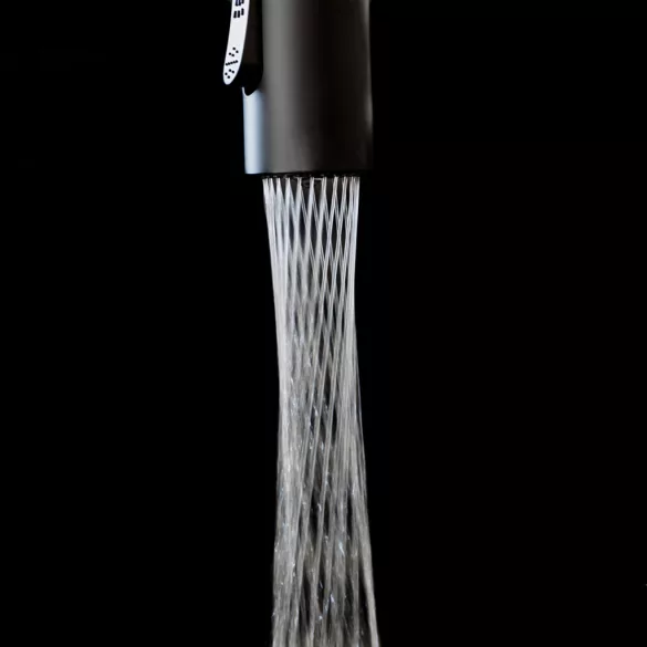 LAVEO SERPEN rugós zuhanyváltós matt fekete csaptelep