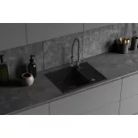 LAVEO SERPEN rugós zuhanyváltós matt fekete csaptelep