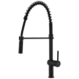 Laveo RHEA zuhanyváltós csaptelep rugós kiömlővel, matt fekete