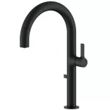 LAVEO PURECO zuhanyváltós matt fekete csaptelep víztisztító csatlakozással