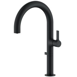   LAVEO PURECO zuhanyváltós matt fekete csaptelep víztisztító csatlakozással