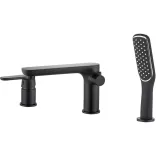 LAVEO DIMA süllyesztett kádcsap, 3 részes, fekete