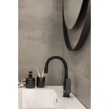 LAVEO DIMA rugalmas tömlős mosdócsap, fekete