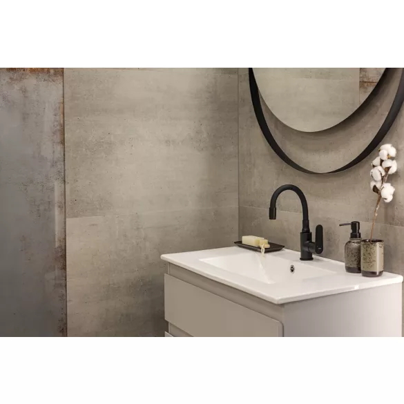 LAVEO DIMA rugalmas tömlős mosdócsap, fekete