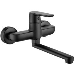 LAVEO DIMA falra szerelhető mosdócsap, fekete
