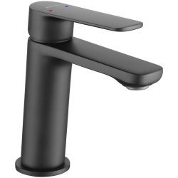 LAVEO GAVA mosdócsap pop-up leeresztővel, fekete