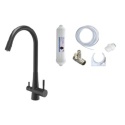   Laveo RIVECO rugalmas tömlős viztisztítós szett, matt fekete