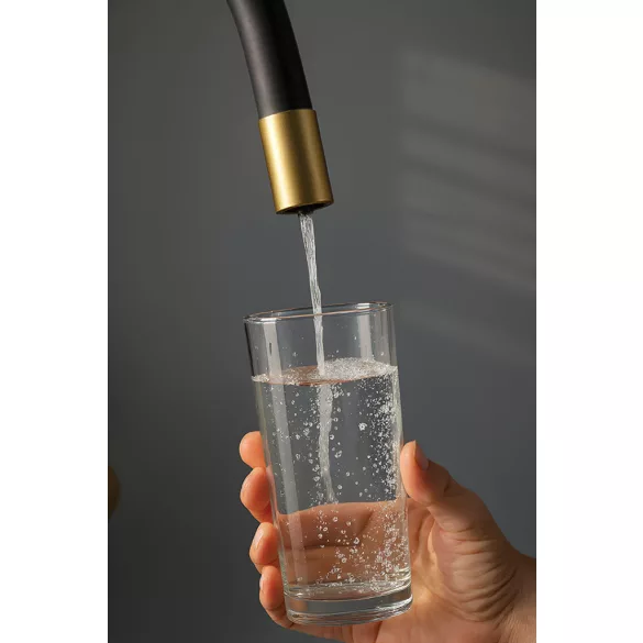 LAVEO RIVECO rugalmas tömlős króm csaptelep víztisztító csatlakozással