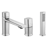 LAVEO TORES süllyesztett kádcsap, 3 részes, króm