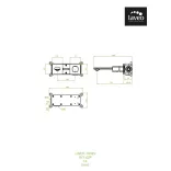 LAVEO TORES mosdócsap rejtett fali beépítésre, króm