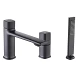 LAVEO TORES süllyesztett kádcsap, 3 részes, fekete