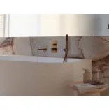 LAVEO TORES fürdőcsap szett rejtett fali beépítésre, szatin arany