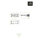 LAVEO TORES mosdócsap rejtett fali beépítésre, szatin arany