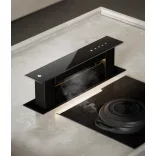 Ciarko Design Moondraft 60 cm fekete pultból kiemelkedő páraelszívó