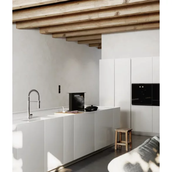 Ciarko Design Moondraft 60 cm fekete pultból kiemelkedő páraelszívó