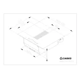 Ciarko Design Wizard SLIM 72 fekete főzőlapba integrált páraelszívó