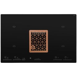   Ciarko Design Wizard Rose Gold / fekete főzőlapba integrált páraelszívó (kivezetéses)