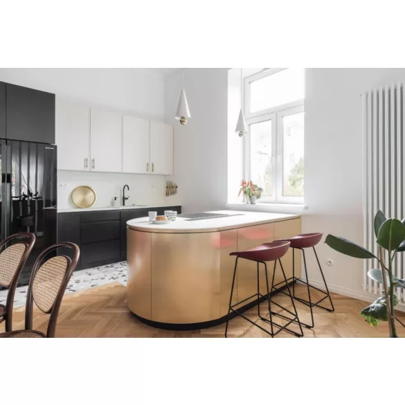 Ciarko Design Moondraft 90 cm fekete pultból kiemelkedő páraelszívó