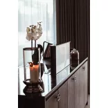 Ciarko Design Moondraft 90 cm fekete pultból kiemelkedő páraelszívó