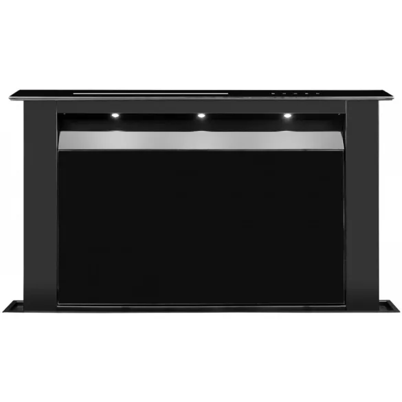Ciarko Design Moondraft 90 cm fekete pultból kiemelkedő páraelszívó