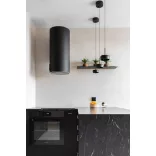 Ciarko Design Tubus fekete fali páraelszívó