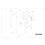 Ciarko Design Tubus fekete fali páraelszívó