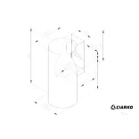 Ciarko Design Tubus Inox fali páraelszívó